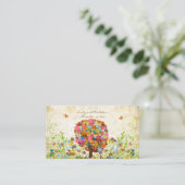 Enchanted Forest Side Branch Wedding Informatiekaartje (Staand voorkant)