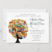 Enchanted Forest Side Branch Wedding Invitations Kaart (Voorkant)
