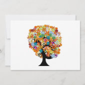 Enchanted Forest Side Branch Wedding Invitations Kaart (Achterkant)