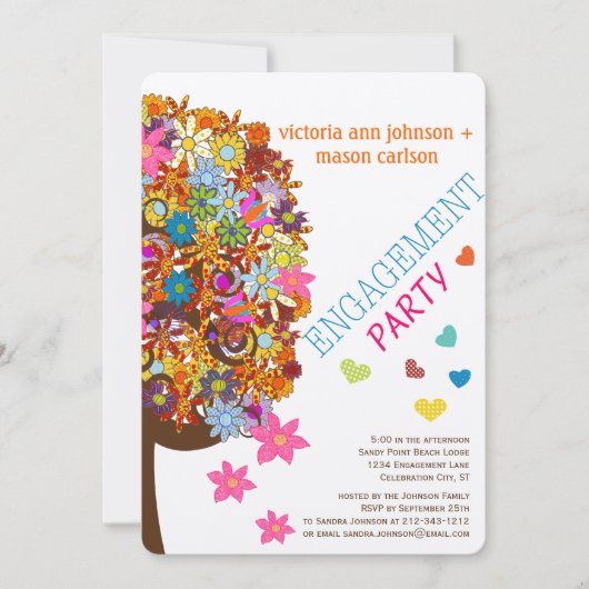 Enchanted Forest Side Branch Wedding Invitations Kaart (Voorkant)