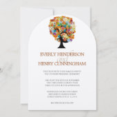 Enchanted Forest Side Branch Wedding Invitations Kaart (Voorkant)