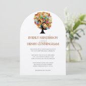 Enchanted Forest Side Branch Wedding Invitations Kaart (Staand voorkant)