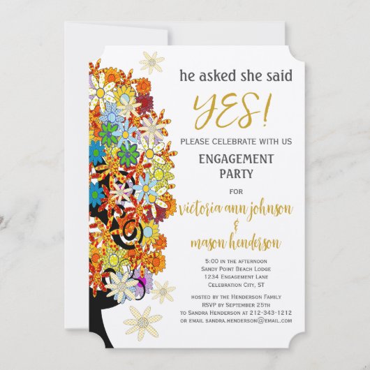 Enchanted Forest Side Branch Wedding Invitations Kaart (Voorkant)