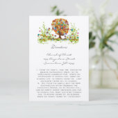 Enchanted Forest Side Branch Wedding Invitations Kaart (Staand voorkant)