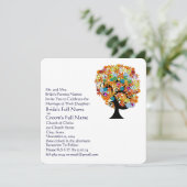 Enchanted Forest Side Branch Wedding Invitations Kaart (Staand voorkant)