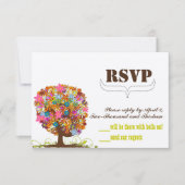 Enchanted Forest Side Branch Wedding Invitations Kaart (Voorkant)