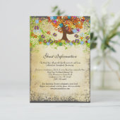 Enchanted Forest Side Branch Wedding Invitations Kaart (Staand voorkant)