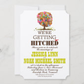 Enchanted Forest Side Branch Wedding Invitations Kaart (Voorkant)