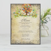 Enchanted Forest Side Branch Wedding Invitations Kaart (Staand voorkant)