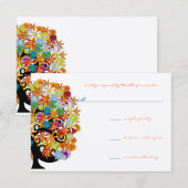 Enchanted Forest Side Branch Wedding Invitations Kaart (Voorkant / Achterkant)