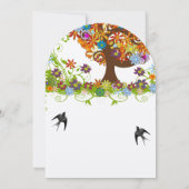 Enchanted Forest Side Branch Wedding Invitations Kaart (Achterkant)