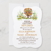 Enchanted Forest Side Branch Wedding Invitations Kaart (Voorkant)