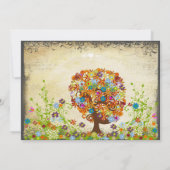 Enchanted Forest Side Branch Wedding Invitations Save The Date (Achterkant)