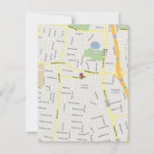 Enchanted Forest Side Branch Wedding Kaart (Achterkant)