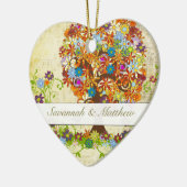 Enchanted Forest Side Branch Wedding Keramisch Ornament (Links)
