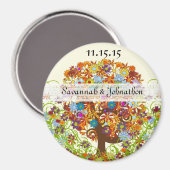 Enchanted Forest Side Branch Wedding Magneet (Voorkant / Achterkant)