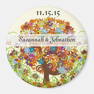Enchanted Forest Side Branch Wedding Magneet