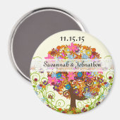 Enchanted Forest Side Branch Wedding Magneet (Voorkant / Achterkant)