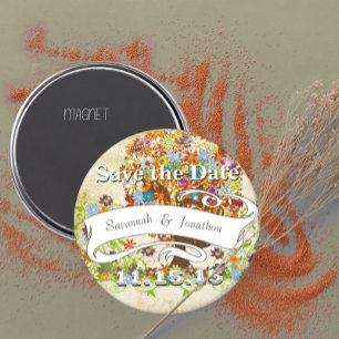 Enchanted Forest Side Branch Wedding Magneet