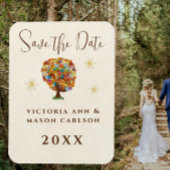 Enchanted Forest Side Branch Wedding Magneet