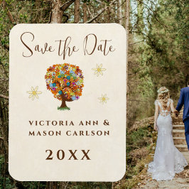 Enchanted Forest Side Branch Wedding Magneet