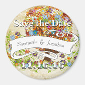 Enchanted Forest Side Branch Wedding Magneet (Voorkant)