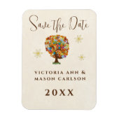 Enchanted Forest Side Branch Wedding Magneet (Verticaal)