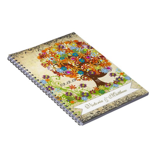 Enchanted Forest Side Branch Wedding Notitieboek (Rechterzijde)