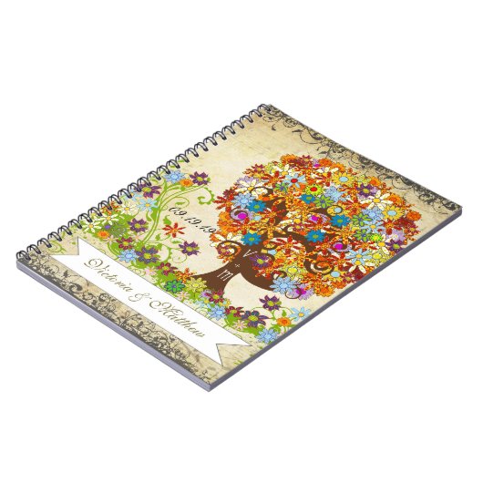 Enchanted Forest Side Branch Wedding Notitieboek (Linkerzijde)