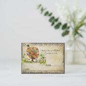 Enchanted Forest Side Branch Wedding Plaatskaartje (Staand voorkant)