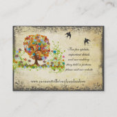 Enchanted Forest Side Branch Wedding Plaatskaartje (Achterkant)