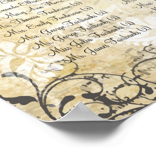 Enchanted Forest Side Branch Wedding Poster (Hoek)