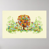 Enchanted Forest Side Branch Wedding Poster (Voorkant)