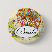 Enchanted Forest Side Branch Wedding Ronde Button 5,7 Cm (Voorkant)