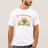 Enchanted Forest Side Branch Wedding T-shirt (Voorkant)