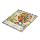 Enchanted Forest Side Branch Wedding Tegeltje (Zijkant)