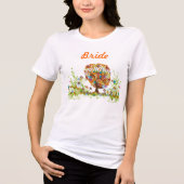 Enchanted Forest Side Branch Wedding Tri-Blend Shirt (Voorkant)