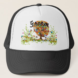 Enchanted Forest Side Branch Wedding Trucker Pet