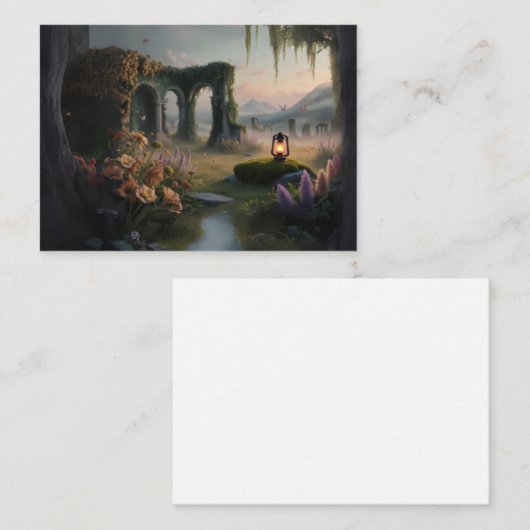 Enchanted Forest Sieraden Kaart (Voorkant / Achterkant)