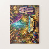 Enchanted Forest Spa Bath Candlelit Garden Legpuzzel (Verticaal)