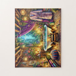 Enchanted Forest Spa Bath Candlelit Garden Legpuzzel