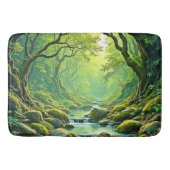 Enchanted Forest Stream-ontwerp Badmat (Voorkant)