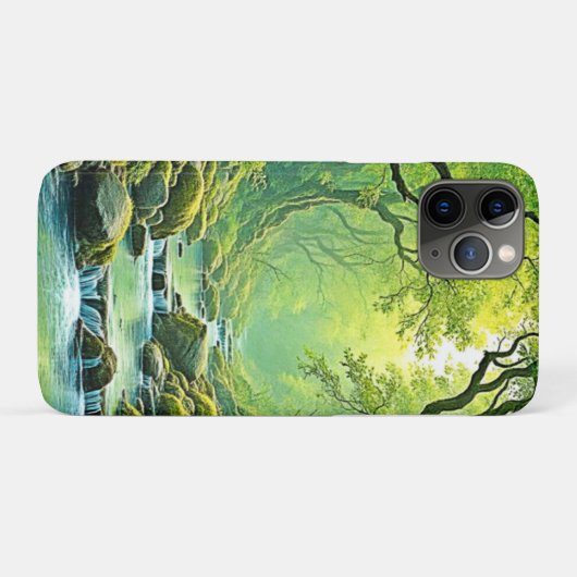 Enchanted Forest Stream-ontwerp Case-Mate iPhone Case (Achterkant (horizontaal))