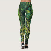 Enchanted Forest Stream-ontwerp Leggings (Achterkant)