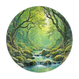 Enchanted Forest Stream-ontwerp Snijplank