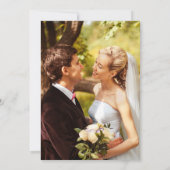 Enchanted Forest String Lights Wedding Photo Bedankkaart (Achterkant)