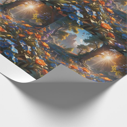 Enchanted Forest Sunrise mat inpakpapier (Hoek)