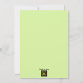 Enchanted Forest Sweet 16 Invitation Kaart (Achterkant)