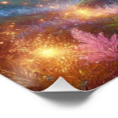 Enchanted Forest Tree met gloeiende runen - Magisc Perfect Poster (Hoek)