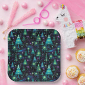 Enchanted Forest Tree-patroon Papieren Bordje (Feest)